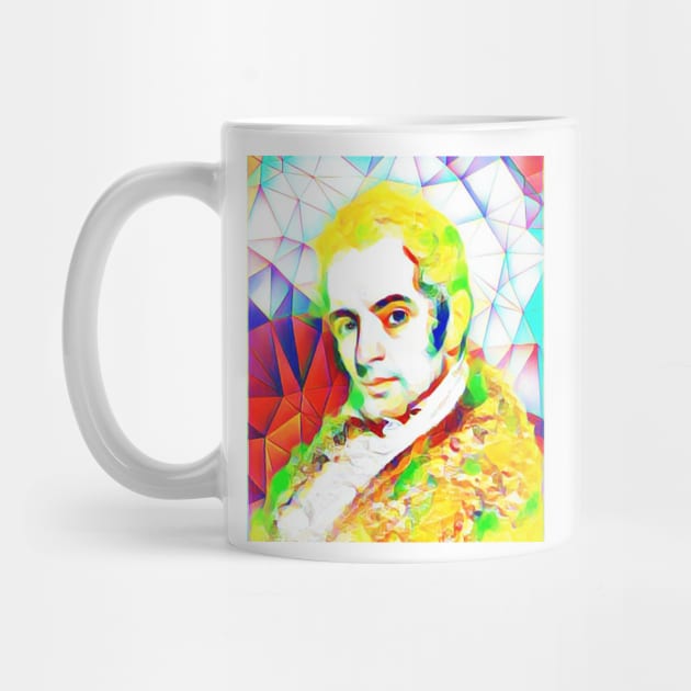 Washington Irving Colourful Portrait | Washington Irving Artwork 10 by JustLit